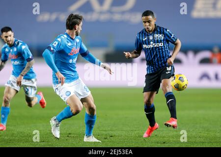 Bergamo, Italien. Februar 2021, 21st. Luis Muriel (Atalanta) während Atalanta BC vs SSC Napoli, italienische Fußballserie EIN Spiel in Bergamo, Italien, Februar 21 2021 Kredit: Unabhängige Fotoagentur/Alamy Live Nachrichten Stockfoto