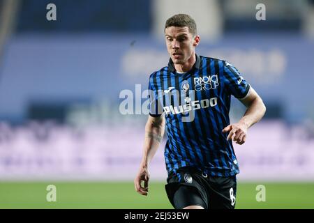 Bergamo, Italien. Februar 2021, 21st. Robin Gosens (Atalanta) während Atalanta BC vs SSC Napoli, italienische Fußballserie EIN Spiel in Bergamo, Italien, Februar 21 2021 Kredit: Unabhängige Fotoagentur/Alamy Live Nachrichten Stockfoto