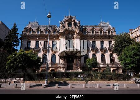 Cantacuzino Palast. Heute beherbergt es das George Enescu Museum in Bukarest, Rumänien. Stockfoto