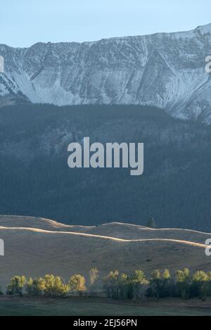 Wallowa Lake Moraine und Chief Joseph Mountain, Nordost-Oregon. Stockfoto