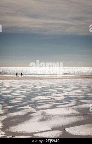 Strand bei Freshwater West, Pembrokeshire Stockfoto