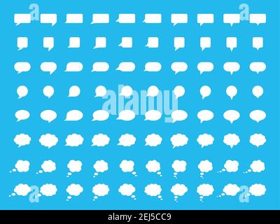 Vektor-Sprechblase-Set Stock Vektor