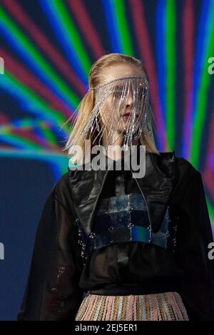 Rom, Italien. 20th Feb, 2021. Mode Woche Zubehör Kredit: Unabhängige Fotoagentur/Alamy Live News Stockfoto