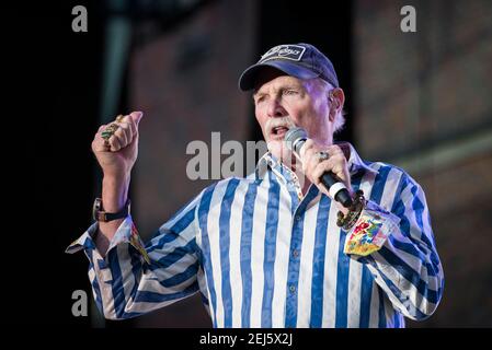 Tim Love of the Beach Boys tritt im Rahmen des Hampton Court Festivals 2018, Hampton Court Palace - London, live auf der Bühne auf. Bilddatum: Freitag, 15th. Juni 2018. Bildnachweis sollte lauten: David Jensen Stockfoto