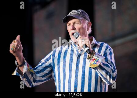 Tim Love of the Beach Boys tritt im Rahmen des Hampton Court Festivals 2018, Hampton Court Palace - London, live auf der Bühne auf. Bilddatum: Freitag, 15th. Juni 2018. Bildnachweis sollte lauten: David Jensen Stockfoto