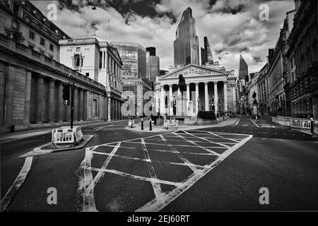 GROSSBRITANNIEN / England / London / Bank of England in der City of London am 30. März 2020, Stockfoto