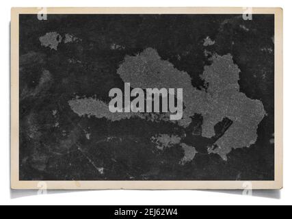 Vintage Fotorahmen mit leerem Dunkelfeld Stockfoto