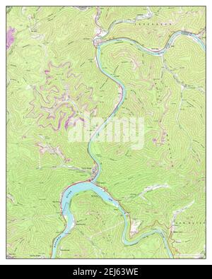 Gauley Bridge, West Virginia, Karte 1969, 1:24000, Vereinigte Staaten von Amerika von Timeless Maps, Daten U.S. Geological Survey Stockfoto