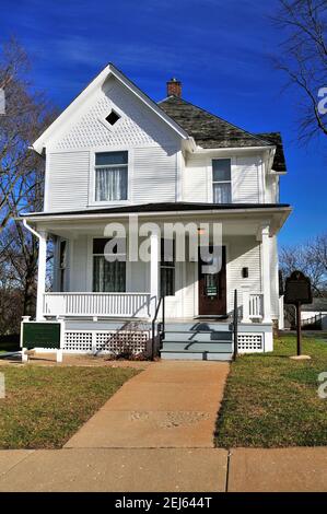 Dixon, Illinois, USA. Das Jugendhaus von Ronald Reagan in Dixon, Illinois. Stockfoto