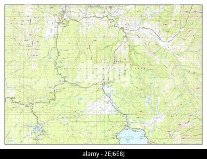 Yellowstone National Park North, Wyoming, Karte 1983, 1:100000, Vereinigte Staaten von Amerika von Timeless Maps, Daten U.S. Geological Survey Stockfoto