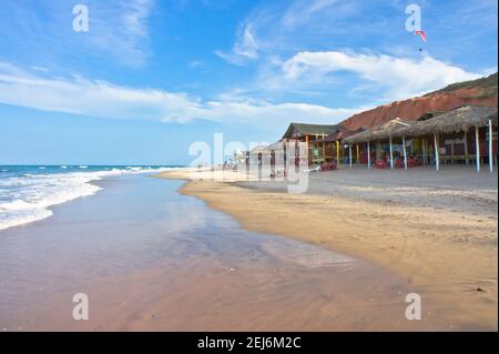 Canoa Quebrada, tropischer Strandblick, Fortaleza, Brasilien, Südamerika Stockfoto