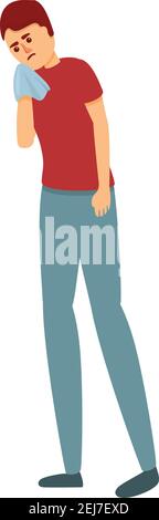 Symbol für juckende saisonale Allergien. Cartoon von juckende saisonale Allergie Vektor-Symbol für Web-Design isoliert auf weißem Hintergrund Stock Vektor