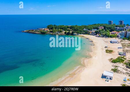 Luftaufnahme des Atliman Strandes in Kiten, Bulgarien Stockfoto