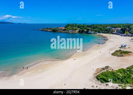 Luftaufnahme des Atliman Strandes in Kiten, Bulgarien Stockfoto