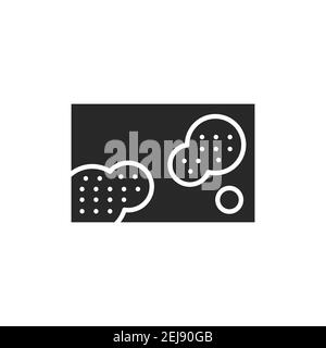 Farbliniensymbol für chronische Blasenbildung. Isoliertes Vektorelement. Skizzieren Piktogramm für Web-Seite, mobile App, Promo Stock Vektor