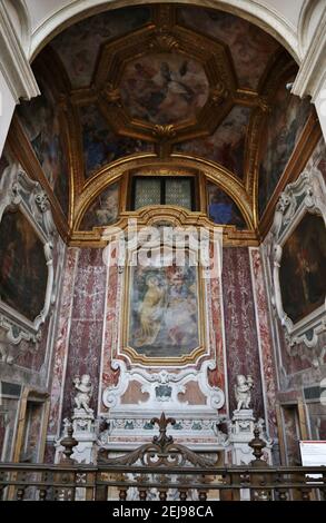 Napoli - Cappella di Santa Francesca Romana della Chiesa di Sant'Anna dei Lombardi Stockfoto