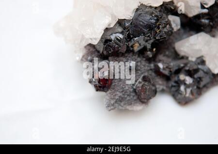 Mineralprobe Sphalerit Stockfoto