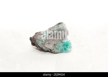 Chalcedon auf Hemimorphit-Mineralprobe Stockfoto