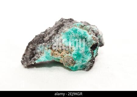 Chalcedon auf Hemimorphit-Mineralprobe Stockfoto