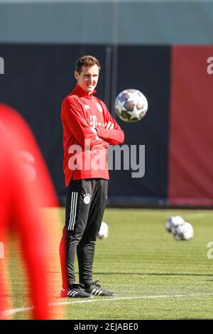 München Deutschland 22,02.2021, Fußball: FC Bayern München Trainingseinheit vor der Reise nach Rom. - Miroslav Klose FC Bayern München/Donato via Speedpix Stockfoto