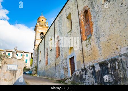 Pietrasanta Toskana: Blick auf den Hauptplatz und die Kathedrale Stockfoto