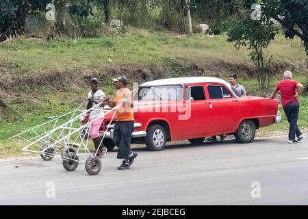 Kuba Autotransport, das Jahr ist 2017 Stockfoto