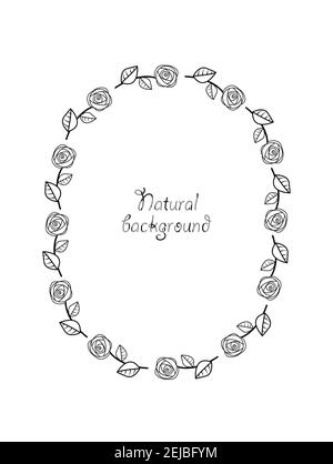 Hintergrund mit Rosen Stock Vektor