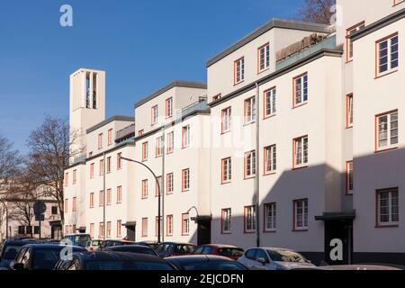 Die Zollstock Wohnsiedlung der GAG Immobilien AG im Landkreis Zollstock, erbaut unter der Leitung von Wilhelm Riphan zwischen 1927 und 1930, Br Stockfoto