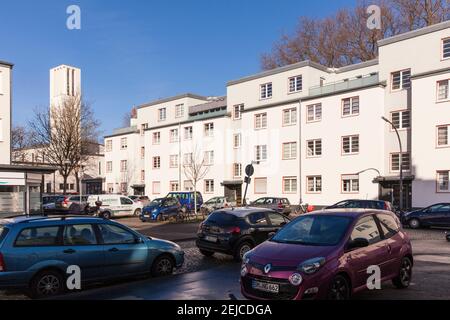 Die Zollstock Wohnsiedlung der GAG Immobilien AG im Landkreis Zollstock, erbaut unter der Leitung von Wilhelm Riphan zwischen 1927 und 1930, Br Stockfoto