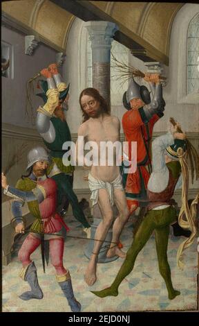 Die Flagellation Christi. Museum: Szepmuveszeti Muzeum, Budapest. Autor: ANONYM. Stockfoto