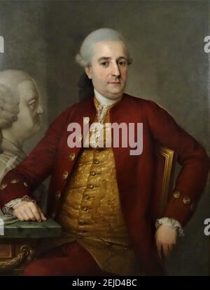 Porträt von Johann Christian Bach (1735-1782). Museum: PRIVATE SAMMLUNG. Autor: ANONYM. Stockfoto