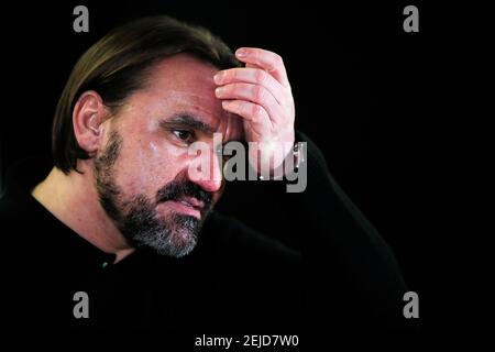 Datei Foto vom 05-02-2021 von Norwich City Manager Daniel Farke. Ausgabedatum: Montag, 22. Februar 2021. Stockfoto
