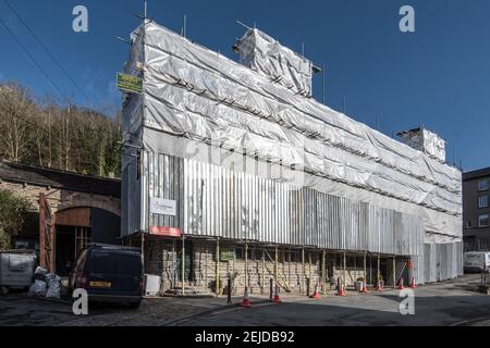 Die Folly Renovierung in Settle Stockfoto