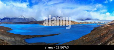 Blick auf den Upsala-Gletscher und den Lago Argentino, Los Glaciares Nationalpark, Provinz Santa Cruz, Patagonien, Argentinien Stockfoto