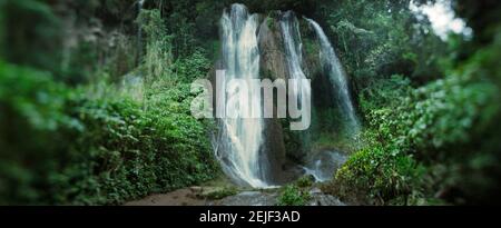 Wasserfälle von Topes de Collantes, Escambray Berge, Kuba Stockfoto