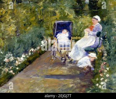 Mary Cassatt (1844-1926) 'Children in a Garden (The Nurse)', Öl auf Leinwand, 1878 Stockfoto