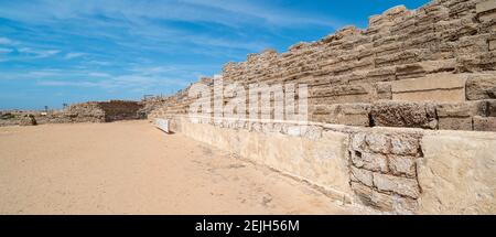 Römisches Hippodrom in Caesarea, Tel Aviv, Israel Stockfoto