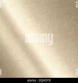 Glänzende gebürstete Metallic Gold Hintergrund Textur. Messing-Platte aus poliertem Metall, Bronze. Blech glänzend glänzend Gold Stockfoto