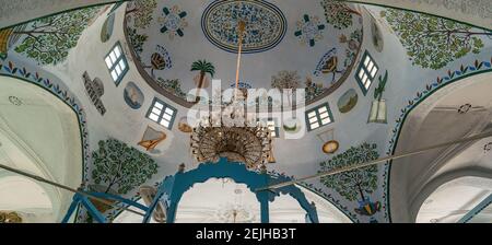 Niedriger Winkel Ansicht der Decke der Abuhav Synagoge, Safed (Zfat), Galiläa, Israel Stockfoto