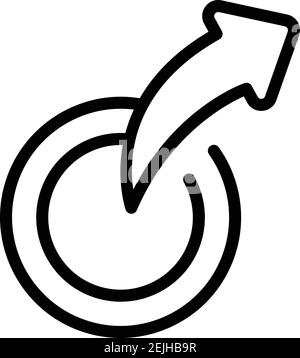 Symbol für die Schaltfläche „Antworten“. Vektorsymbol für Umrissschaltfläche für Webdesign auf weißem Hintergrund isoliert Stock Vektor