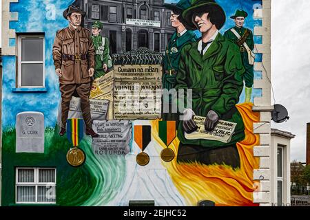 Belfast, Nordirland. Mai 2016. Graffiti und Street Art am 1. Mai 2016 in Belfast, Nordirland, Großbritannien. Stockfoto