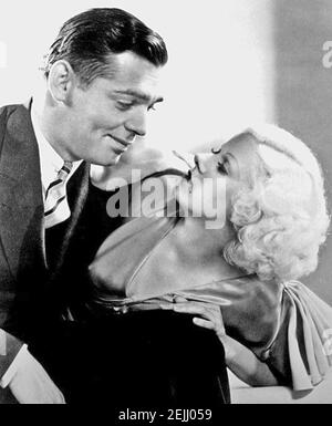 HALTEN SIE IHREN MANN 1933 MGM Film mit Jean Harlow und Clark Gable Stockfoto