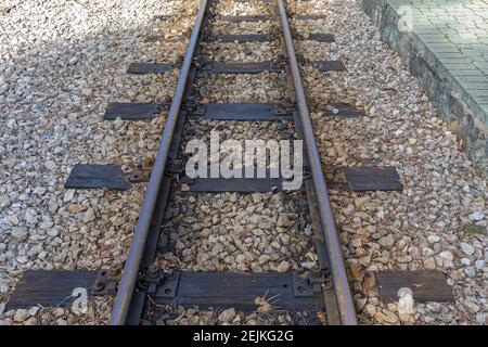 Narrow Gage Railroad bei Sargan Eight in Serbien Stockfoto
