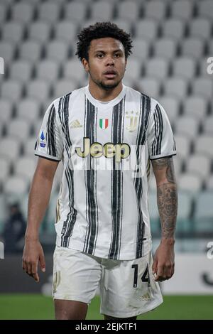 Turin, Italien. Februar 2021, 22nd. Turin. Serie A Tim 2020/2021 Liga Spiel. Juventus Gegen Crotone. Allianz Stadion Im Bild: Credit: Independent Photo Agency/Alamy Live News Stockfoto