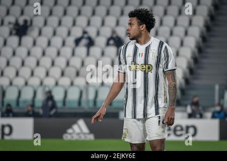 Turin, Italien. Februar 2021, 22nd. 2/22/2021 - Turin. Serie A Tim 2020/2021 Liga Spiel. Juventus Gegen Crotone. Allianz Stadion im Bild: (Foto von IPA/Sipa USA) Quelle: SIPA USA/Alamy Live News Stockfoto