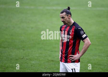 Milan Derby vs Inter Meisterschaft 2020 21 auf dem Foto: IBRAHIMOVIC ZLATAN, IBRA Stockfoto