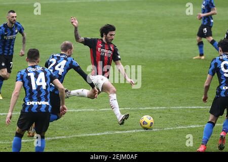 derby Milan vs Inter Meisterschaft 2020 21 auf dem Foto: TONALI Stockfoto