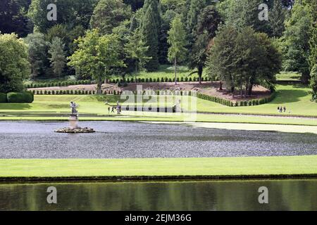 Fontänen Abbey unter Restaurierung Stockfoto