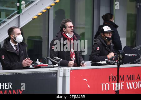 2/21/2021 - Mailand Derby gegen Inter Meisterschaft 2020 21 im Foto: GERMANO LANZONI (Foto: IPA/Sipa USA) Quelle: SIPA USA/Alamy Live News Stockfoto