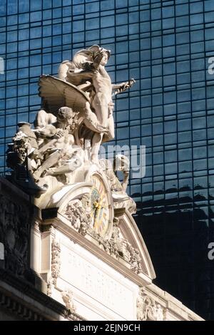 Fassade des legendären Grand Central Terminal, NYC, USA Stockfoto